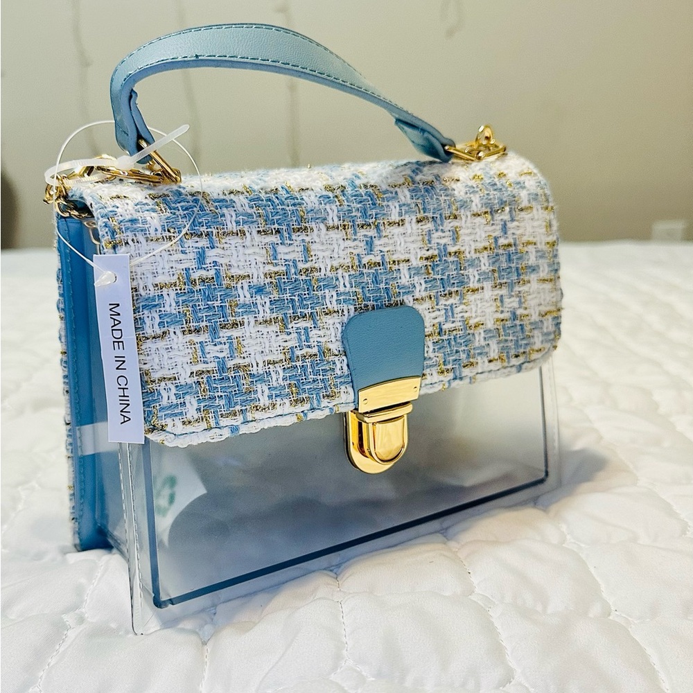 💙 Stylish Blue Transparent Women's Bag